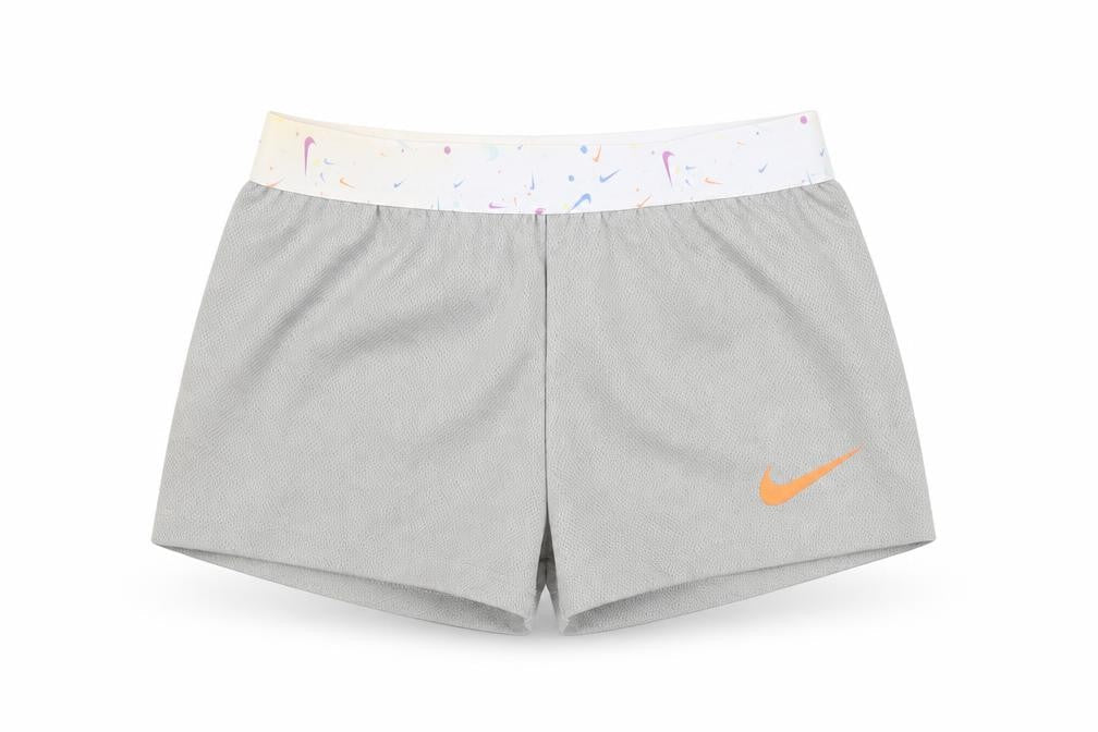 Nike Girls Athletic Grey Shorts - Size 6-7 Years