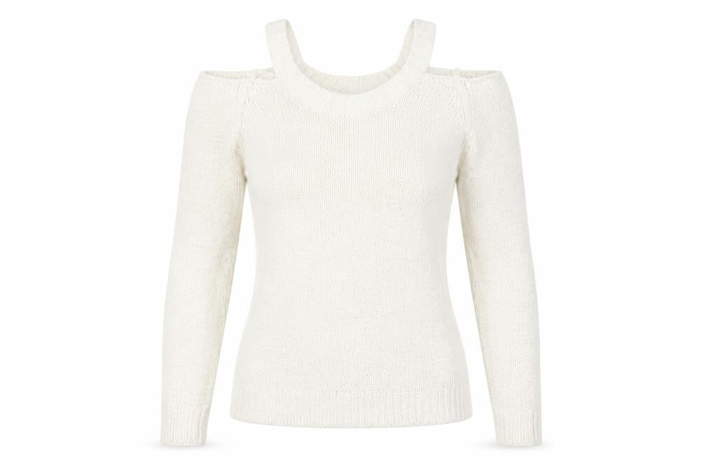 Brave Soul Women's White XS Pullover Jumper