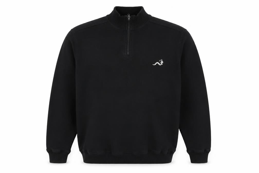 Woodworm Men's Black Pullover Sweatshirt 2XL