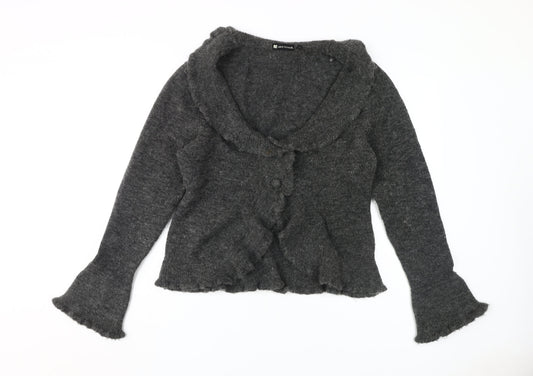 Valerie Bertinelli Women's Grey Cardigan Size L