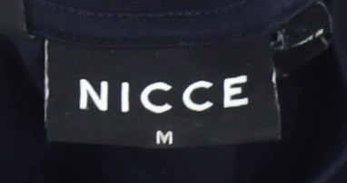 NICCE Men's Blue Logo T-Shirt M, Crew Neck, Cotton, Casual