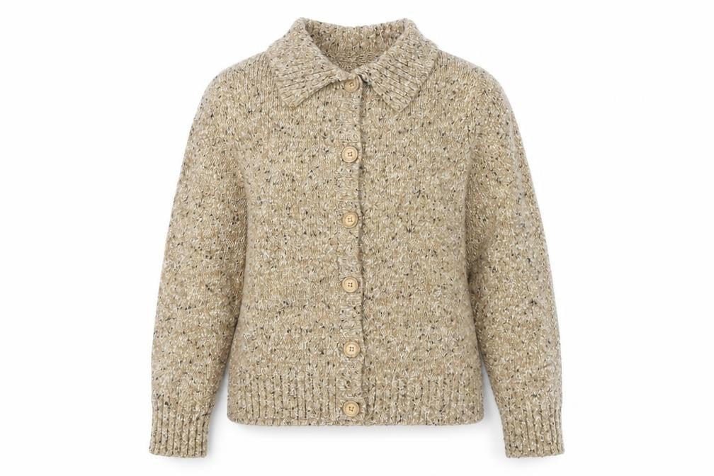 Damart Beige Women's Button Cardigan Knit Size 8/10