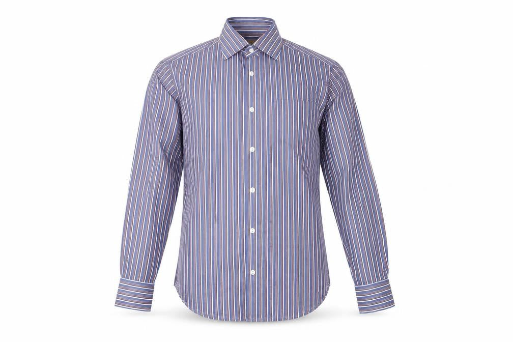 Marks & Spencer Men's Small Striped Dress Shirt