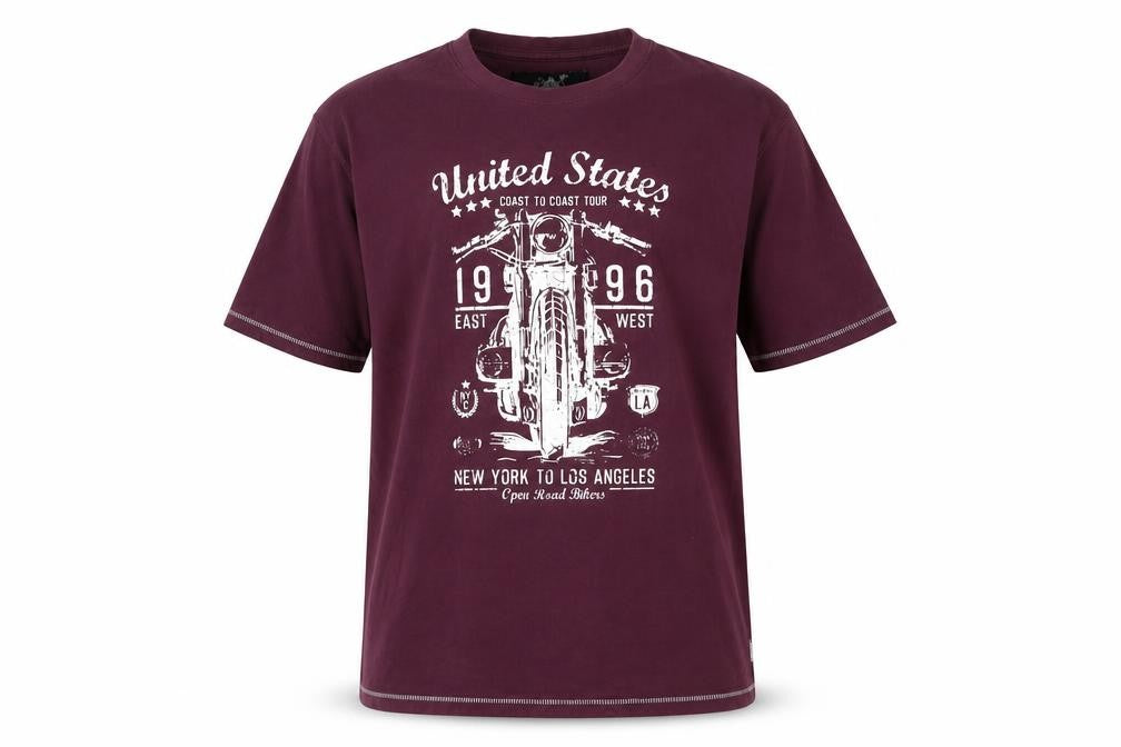 Jackdaw Men's 2XL Motorcycle Graphic T-Shirt