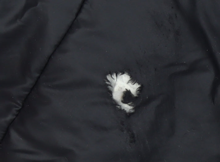 Jack & Jones Men's Black Puffer Jacket L Hooded
