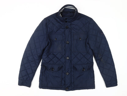 Tommy Womens Hilfiger Blue Quilted Jacket S