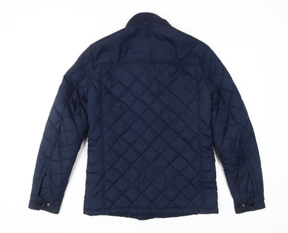 Tommy Womens Hilfiger Blue Quilted Jacket S