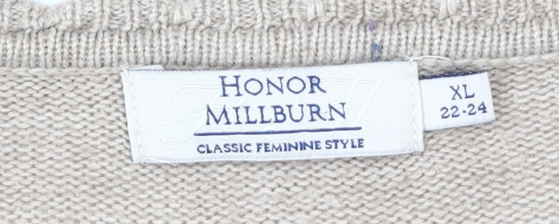 Honor Millburn Women's Beige XL Cardigan