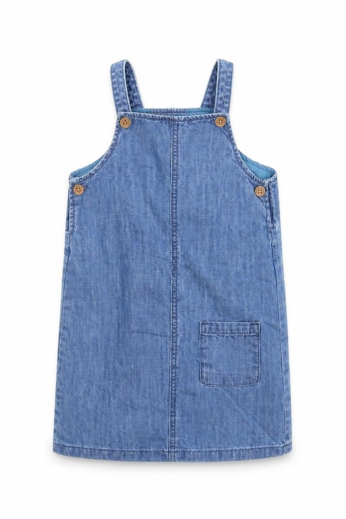 Marks & Spencer Blue Denim Jumper Dress, 18-24 Months