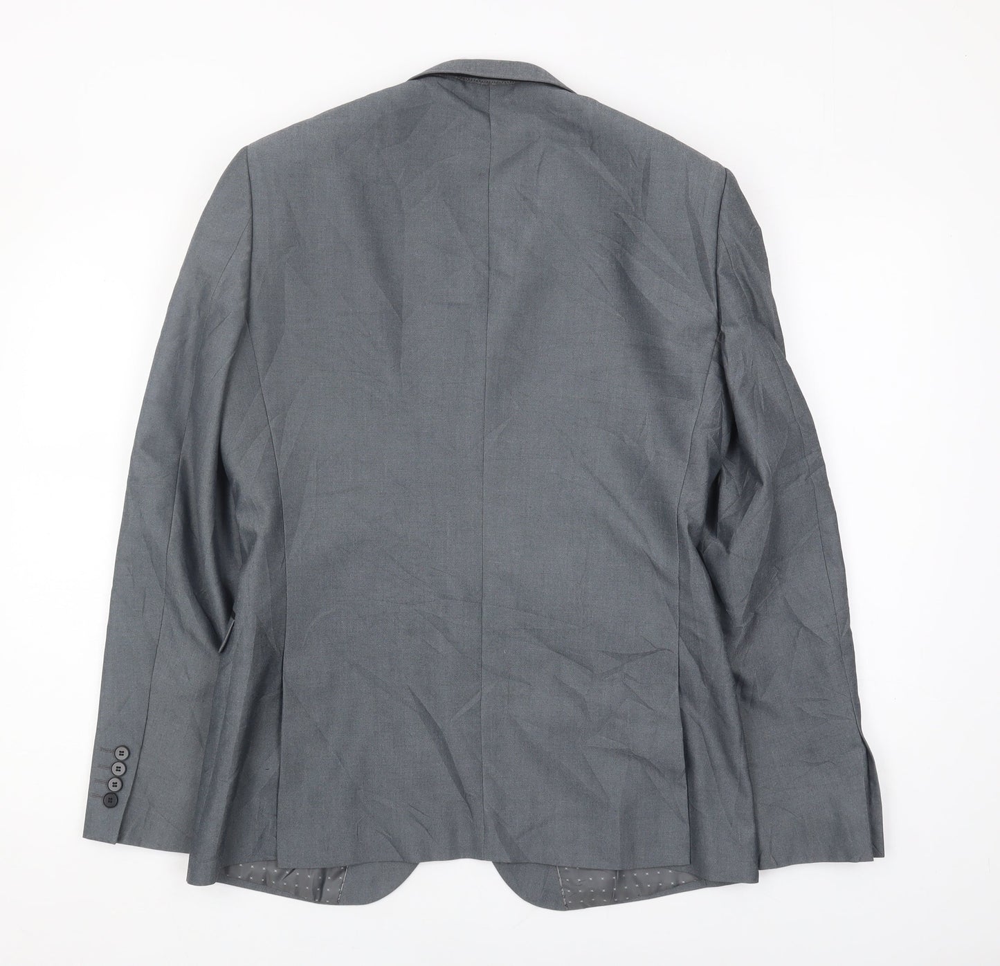 Burton Mens Grey Slim Fit Blazer - Men's Jacket 38R