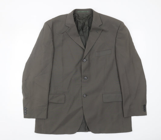 Pinstripe Men's Grey Blazer 42 Short Formal Jacket
