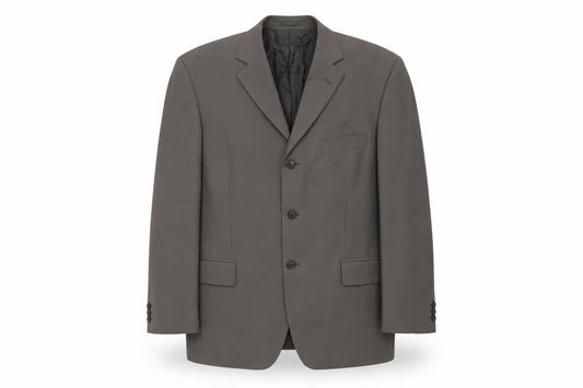Pinstripe Men's Grey Blazer 42 Short Formal Jacket