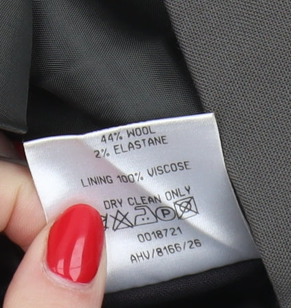 Pinstripe Men's Grey Blazer 42 Short Formal Jacket