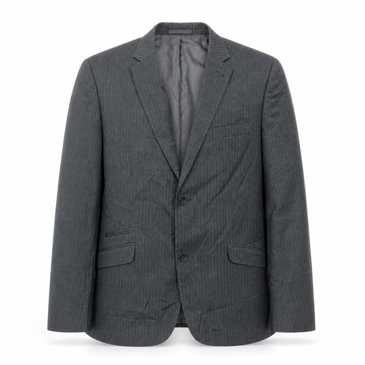 Butler & Webb Grey Men's Blazer 40, Striped Classic