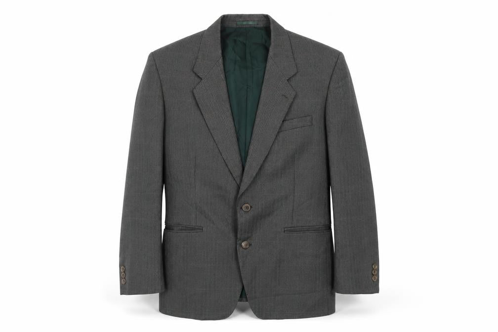 Dunn & Co Men's Grey Check Blazer, Size 42S, Classic Style