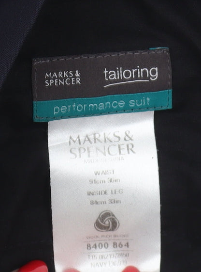Marks & Spencer Men's Black Dress Pants 36