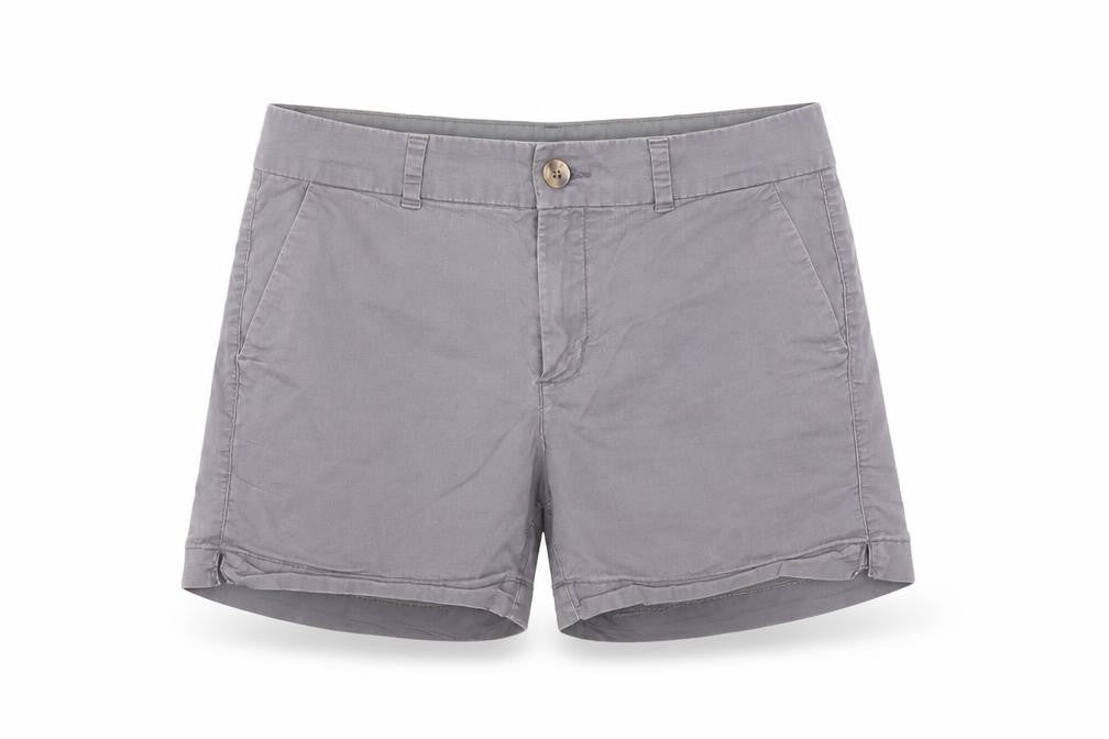 Old Navy Women's Grey Chino Shorts, Size 8, Mid-Rise