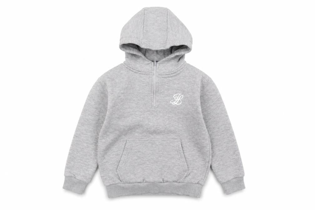 Illusive London Boys Grey Pullover Hoodie, Size 11-12