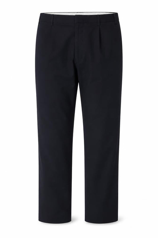 Marks & Spencer Men's Navy Wool Blend Trousers Size 42/29