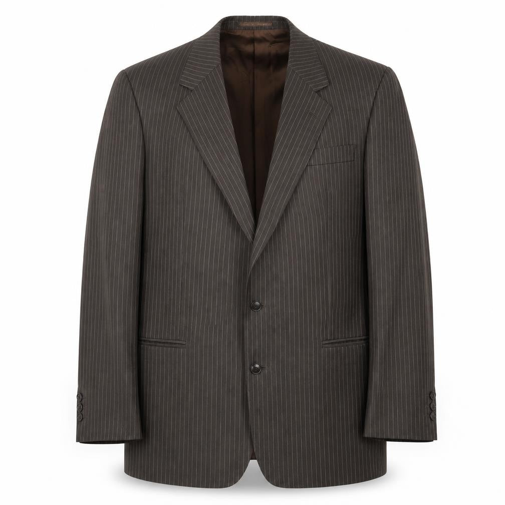 Berwin Men's Brown Striped Blazer, Size 40R, Wool
