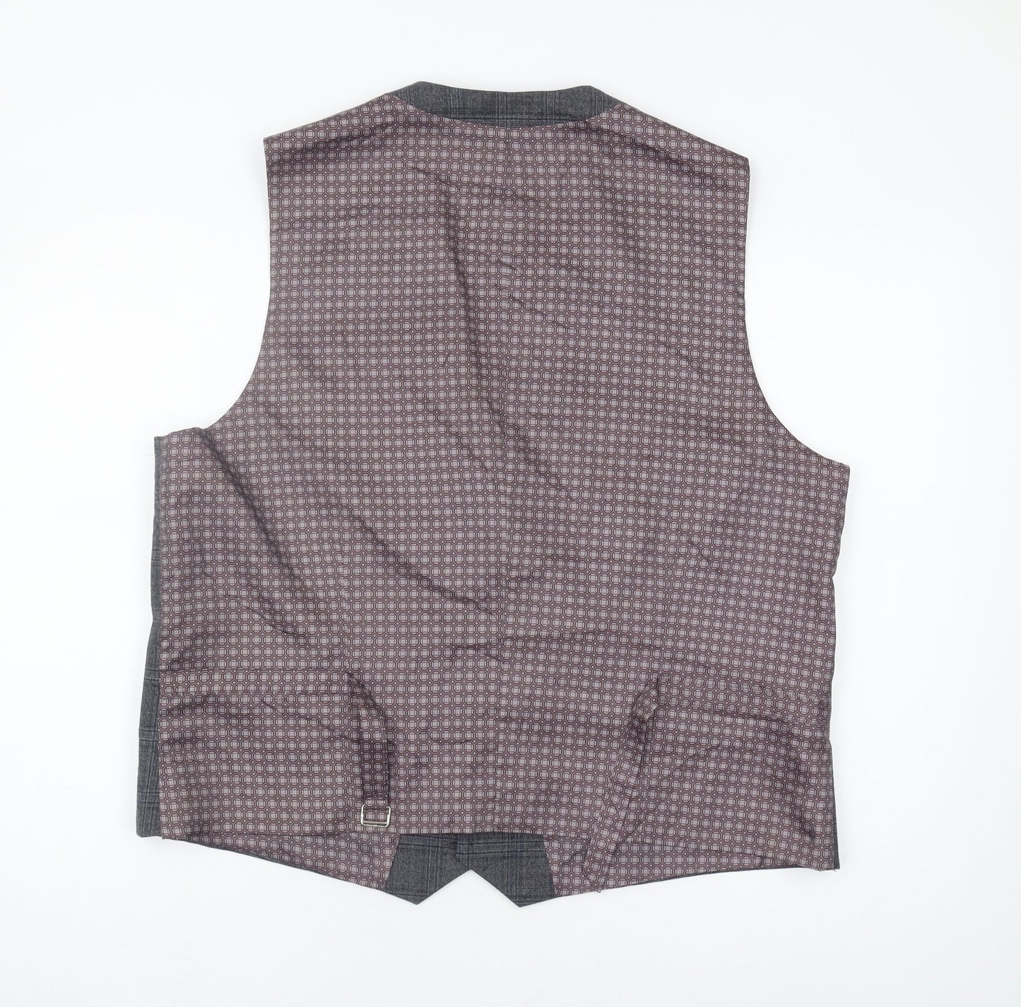 Skopes Men's Grey Check Waistcoat - Size 44R