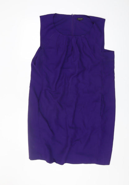 Additional front view of Jaeger Women's Purple Sleeveless Top UK 16