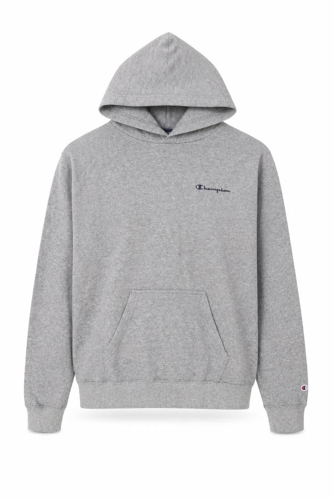 Champion Men's Grey Pullover Hoodie Small
