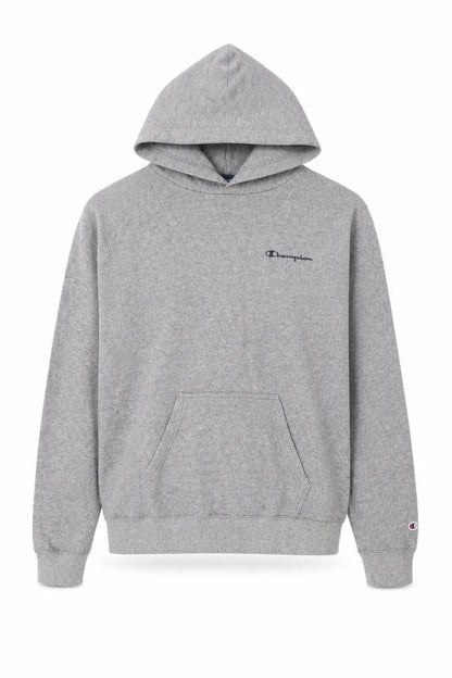 Champion Men's Grey Pullover Hoodie Small