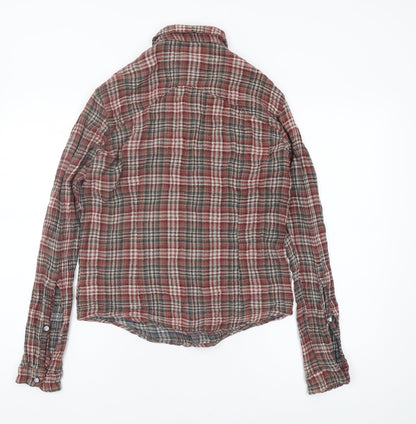 Pearly Womens King Multicoloured Plaid Button-Up Shirt M
