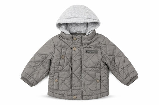 Next Unisex Baby Grey Quilted Jacket 6-9 Months