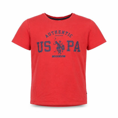U.S. Polo Assn. Boys Red T-Shirt 12-13 Years Logo Casual