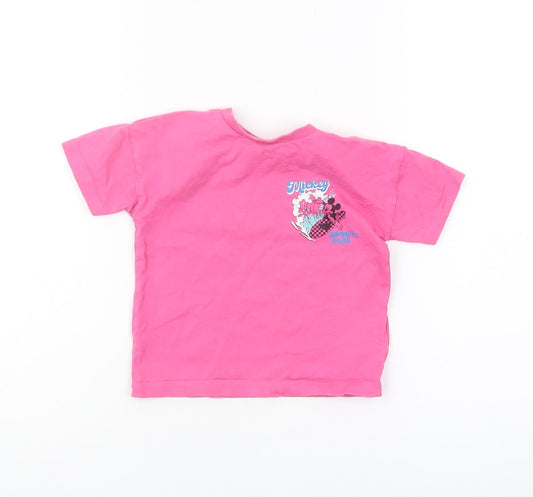 Disney Pink Mickey Mouse T-Shirt for Toddlers 12-18 Months