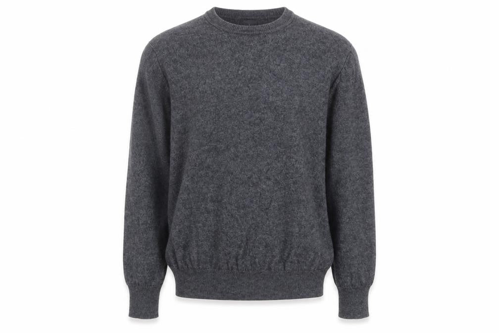 Tailorbyrd Men's Grey Pullover Jumper, Size M, Wool Blend