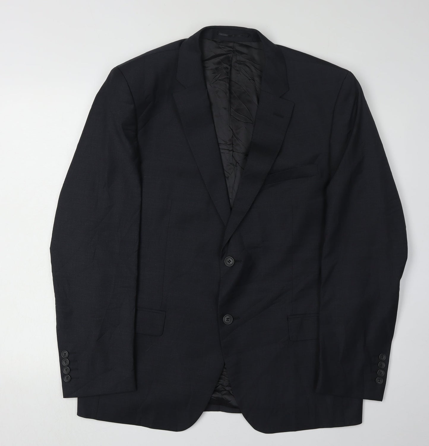 Santinelli Men's Charcoal Blazer 42R Regular Fit