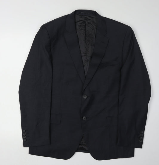 Santinelli Men's Charcoal Blazer 42R Regular Fit