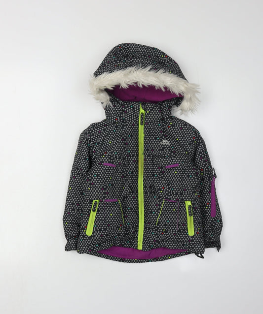 Trespass Girls Multicoloured Puffer Jacket 2-3 Years