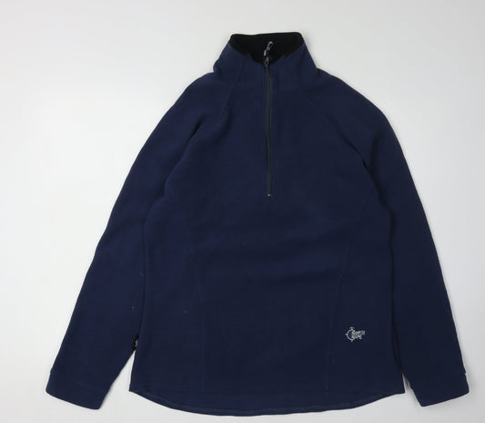 North Cape Women’s Blue Fleece Half-Zip Sweatshirt Size 16