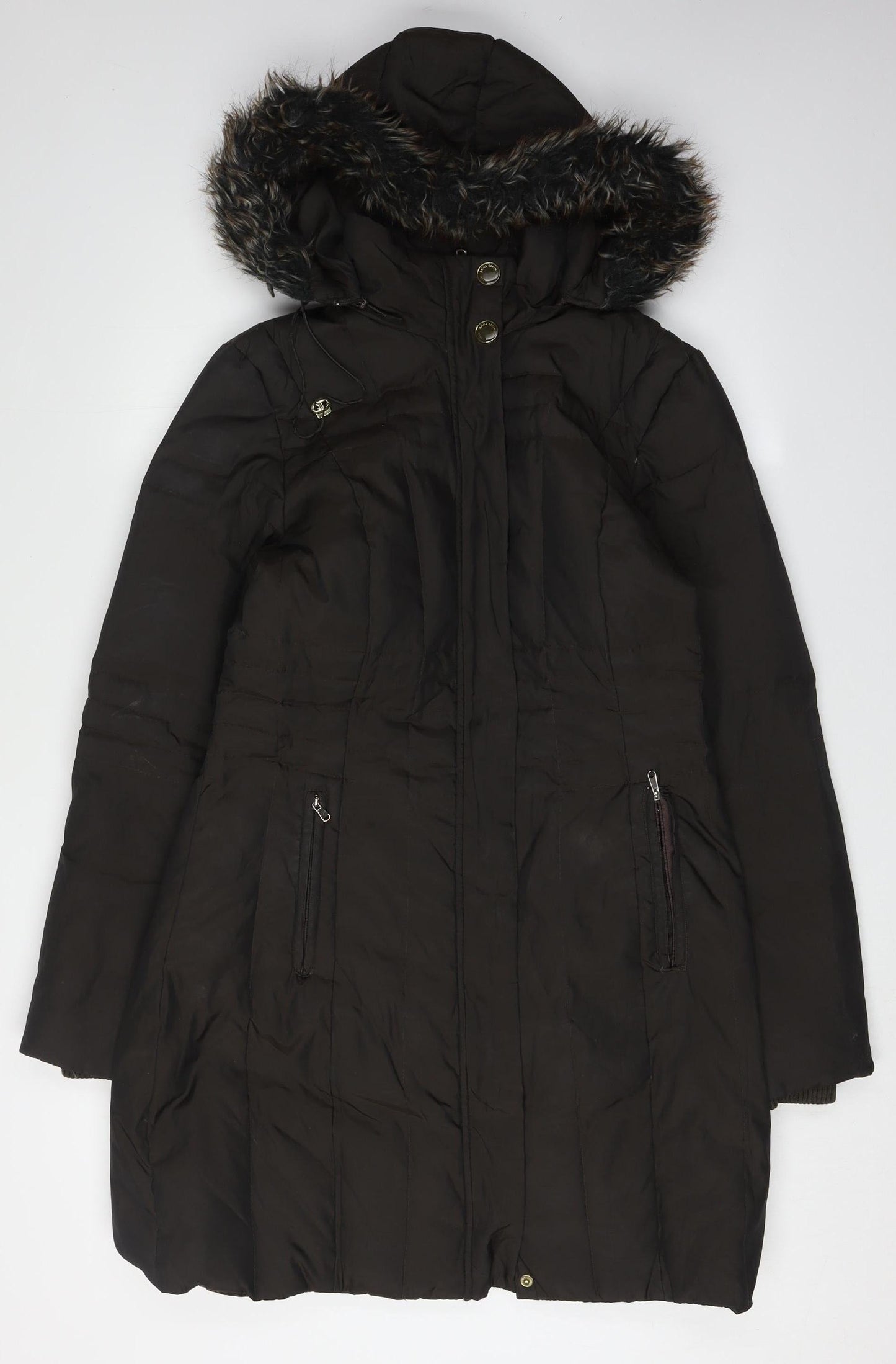 Anne Klein Women's Black Puffer Coat, Size S, Winter Style