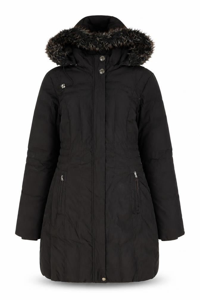 Anne Klein Women's Black Puffer Coat, Size S, Winter Style