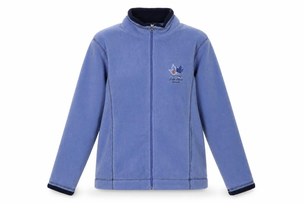 Attraction Women's Blue Fleece Jacket - M Full Zip Casual