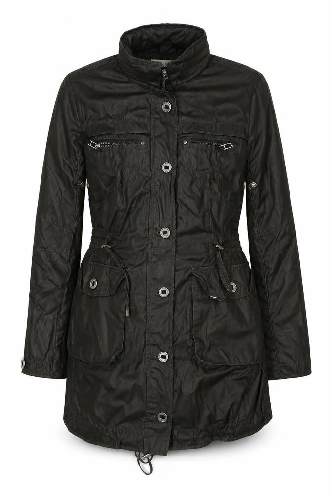 Antoni & Alison Women's Black Parka Jacket Size 10