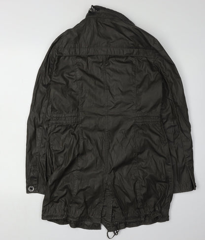 Back view of Antoni & Alison Women's Black Parka Jacket, size 10