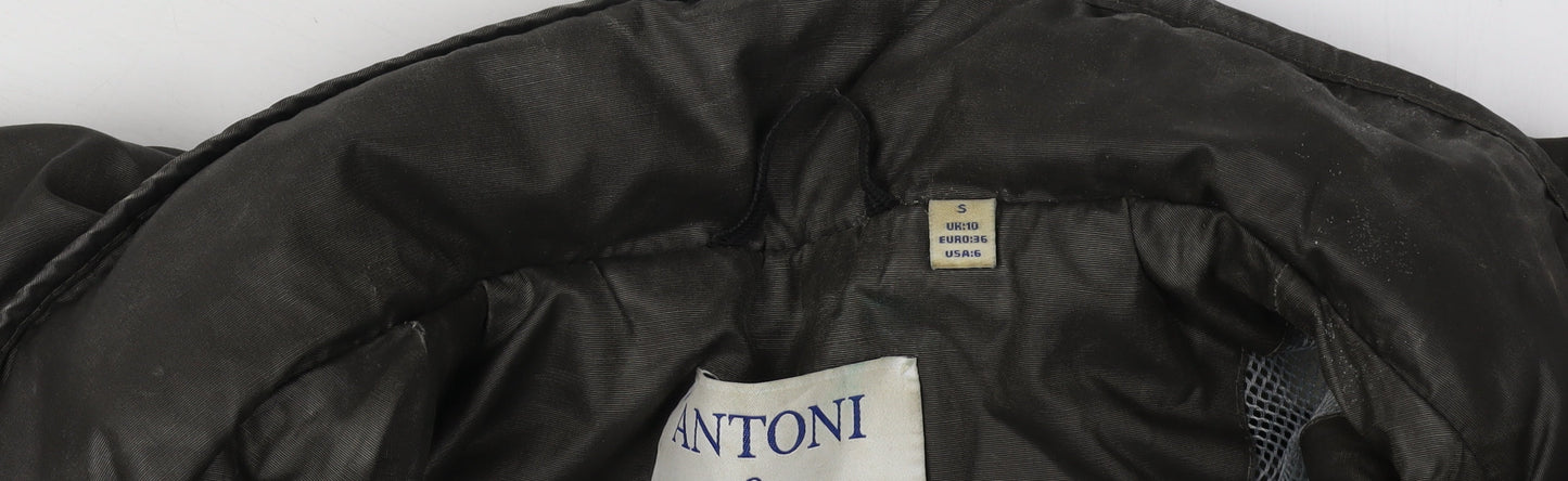 Antoni & Alison Women's Black Parka Jacket Size 10
