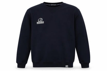 Rhino Men's Black Pullover Sweatshirt M, Stylish Logo Print