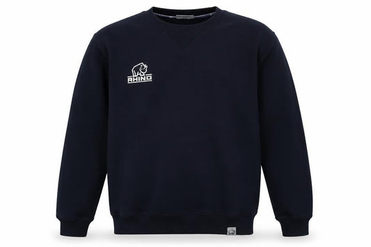 Rhino Men's Black Pullover Sweatshirt M, Stylish Logo Print