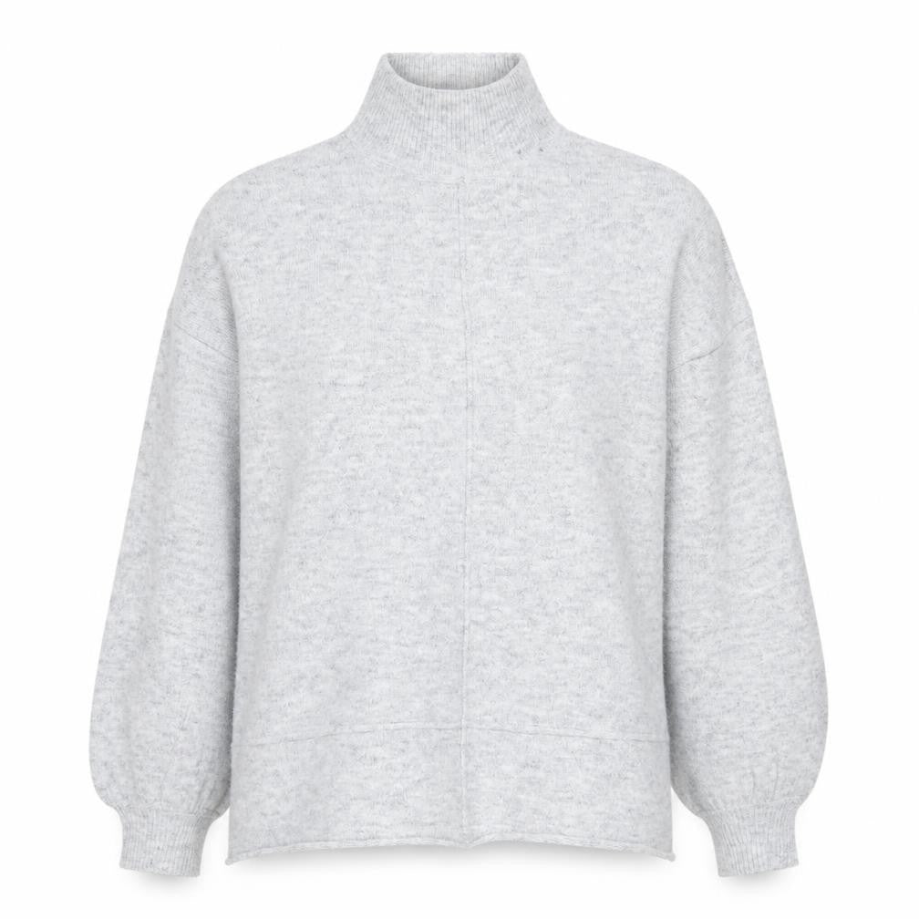 Miss Selfridge Women's Grey High Neck Jumper Size 10