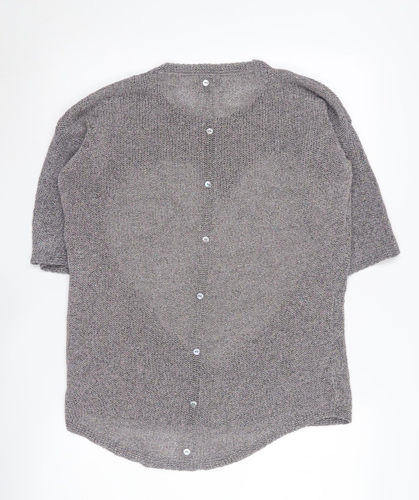 Next Women’s Grey Heart Pullover Jumper Size 10