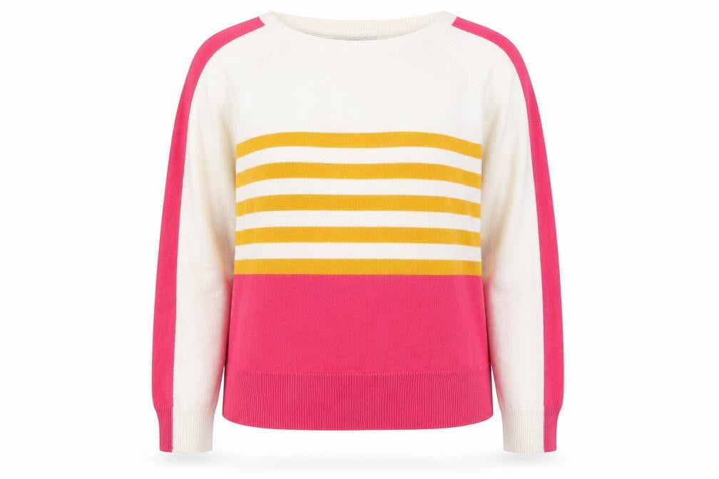Next Women's Multicoloured Striped Pullover Jumper Size 12