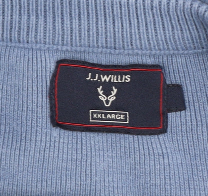 J.J. Willis Men's Blue Striped Pullover Jumper 2XL