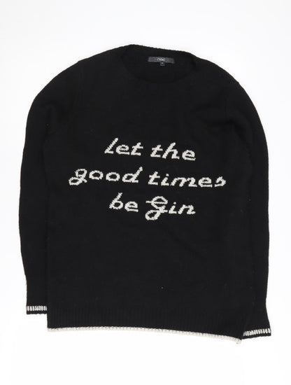 Next Women's Black Pullover Jumper Size 12 Casual